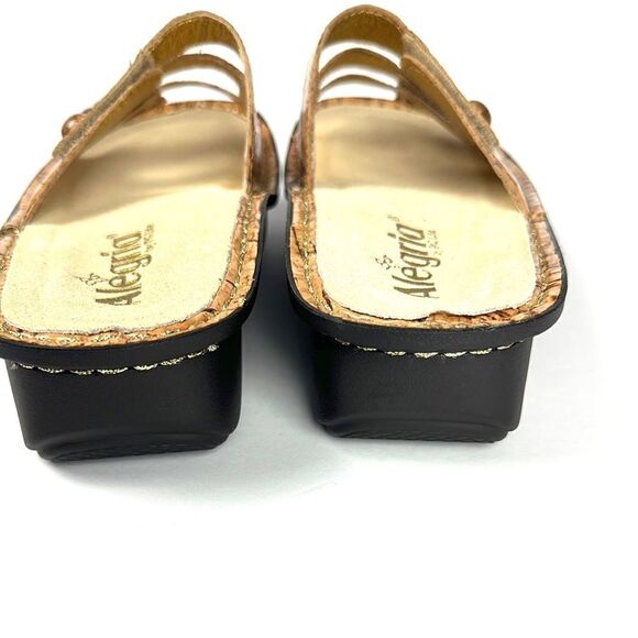 NWOT ALEGRIA Fiona Cork Print Slip On Platform Sandals EUR 37 US 7-7,5 - Picture 8 of 14
